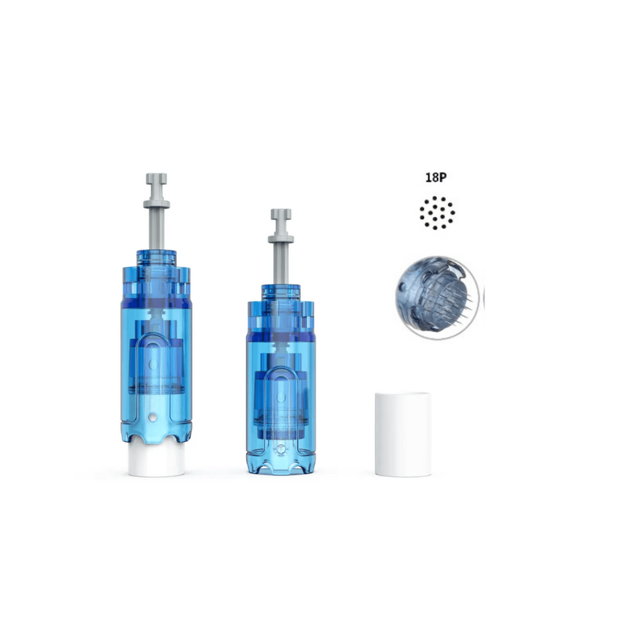 2 standing 18 Pin Cartridges for A20 Professional Microneedling Pen