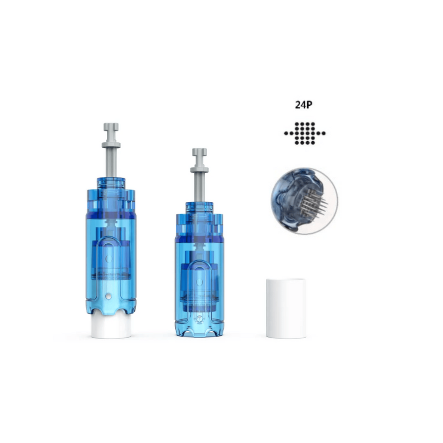 2 standing 24 Pin Cartridges for Dr. Pen A20 Advanced Microneedling Pen